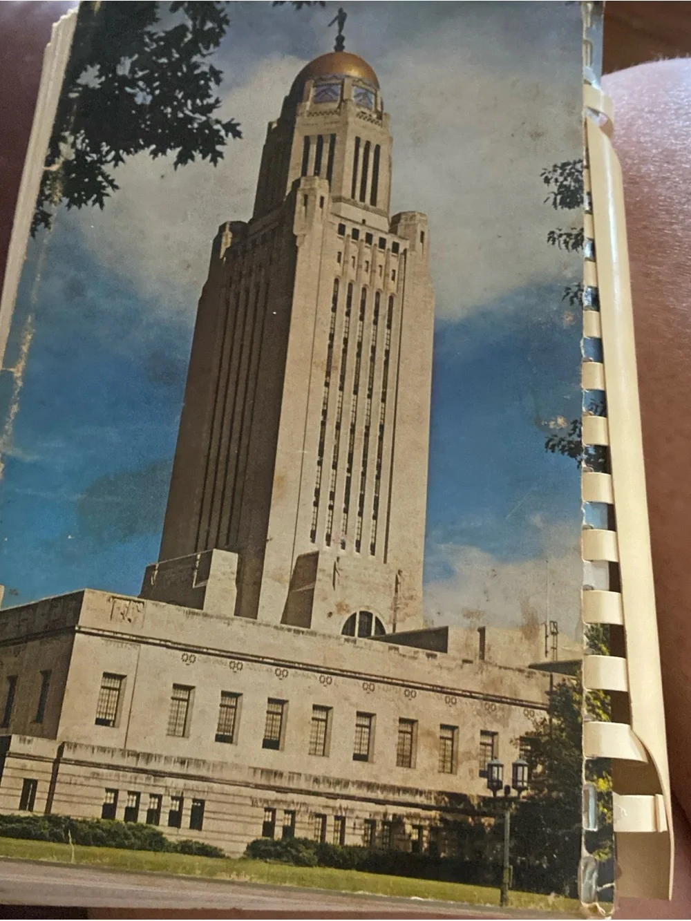 Nebraska Centennial First Ladies' Cookbook - Decorative Red & Cream Cover1966